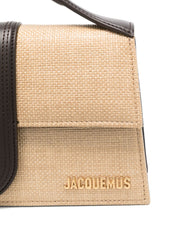 Sacs JACQUEMUS. Sac à main beige Le Grand Bambino
