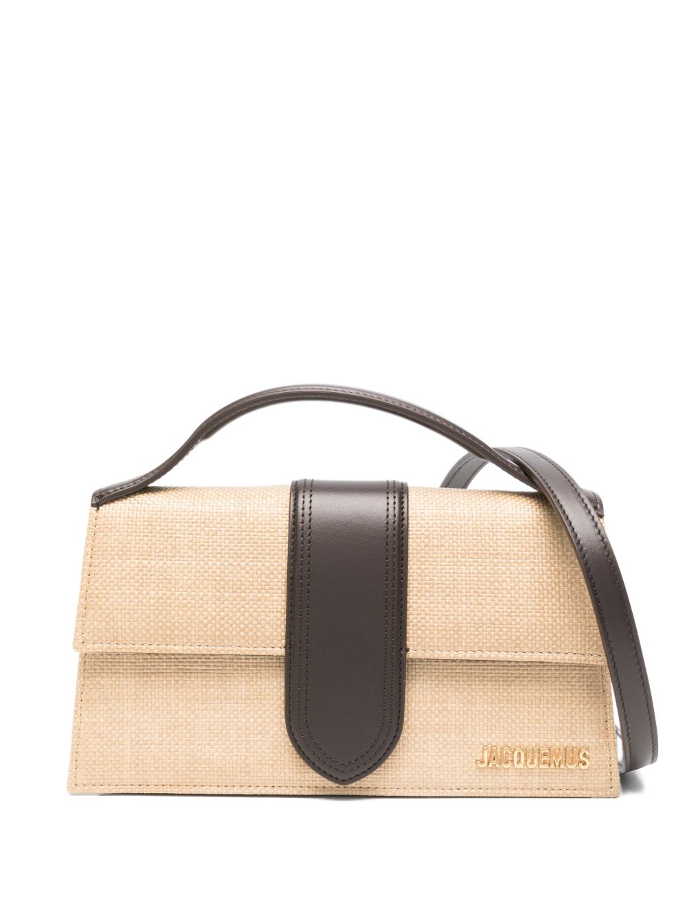 Sacs JACQUEMUS. Sac à main beige Le Grand Bambino