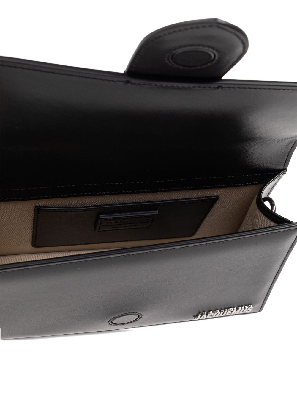 JACQUEMUS Le Grand Bambino handbag in black patent leather