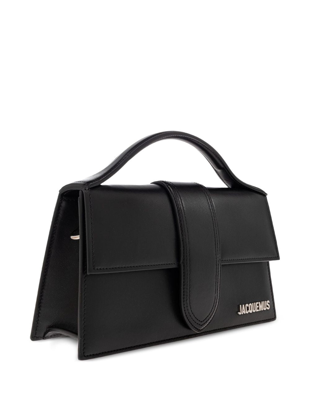JACQUEMUS Le Grand Bambino handbag in black patent leather