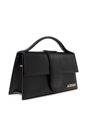 JACQUEMUS Le Grand Bambino handbag in black patent leather