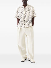 Jacquemus JACQUEMUS Shirts White camp collar shirt