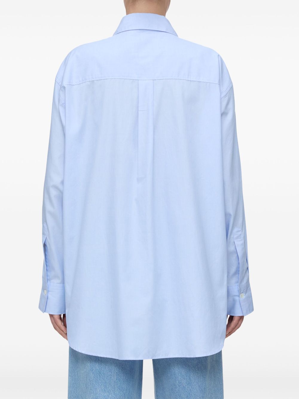 Closed Shirts Clear Blue oversized cotton shirt