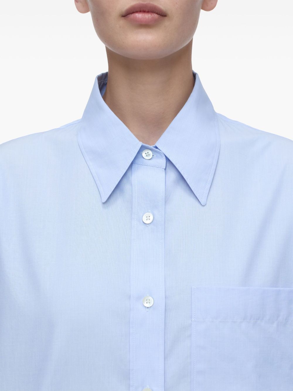 Closed Shirts Clear Blue oversized cotton shirt