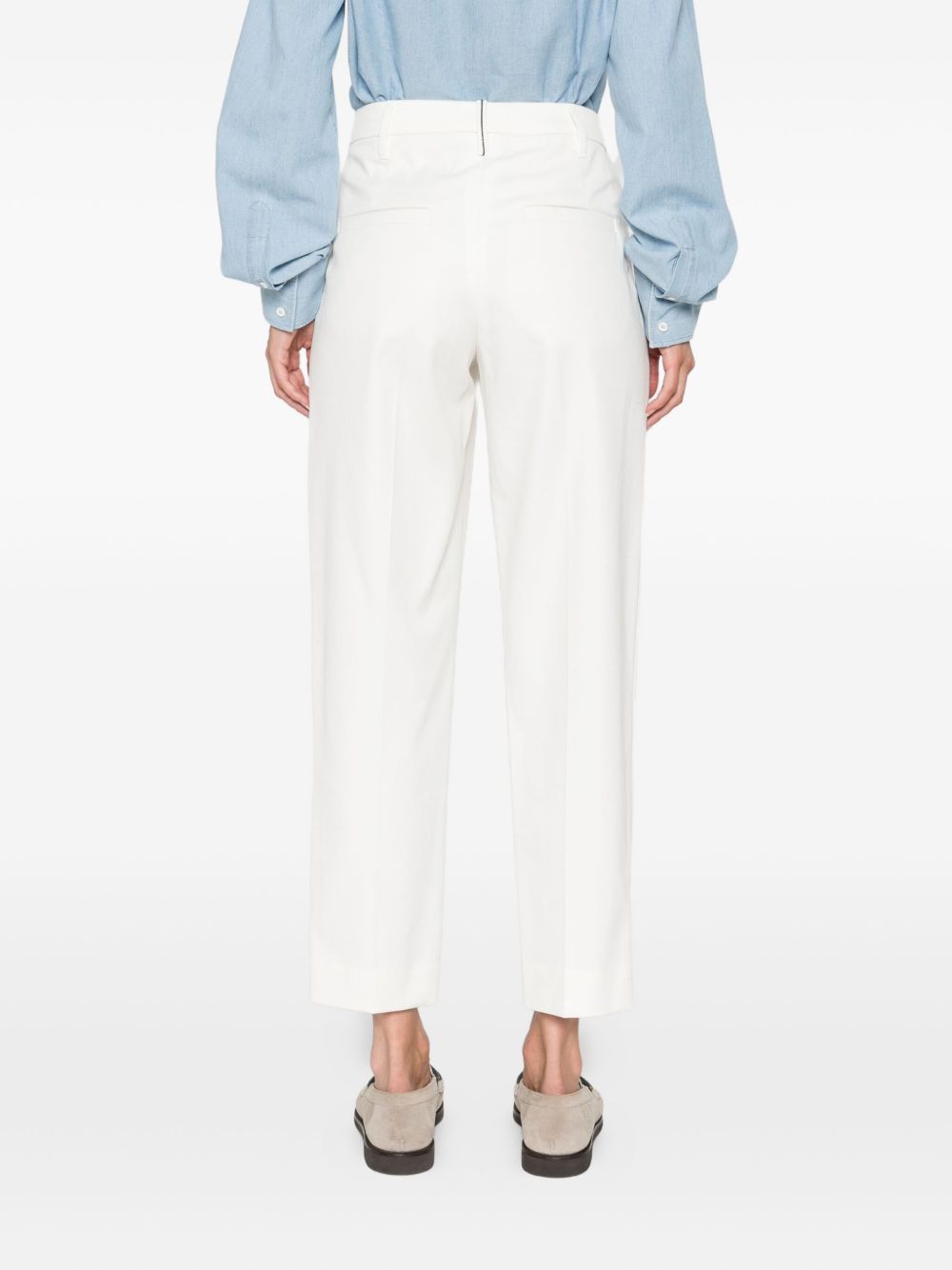 Pantalones Brunello Cucinelli Chino de algodón blanco