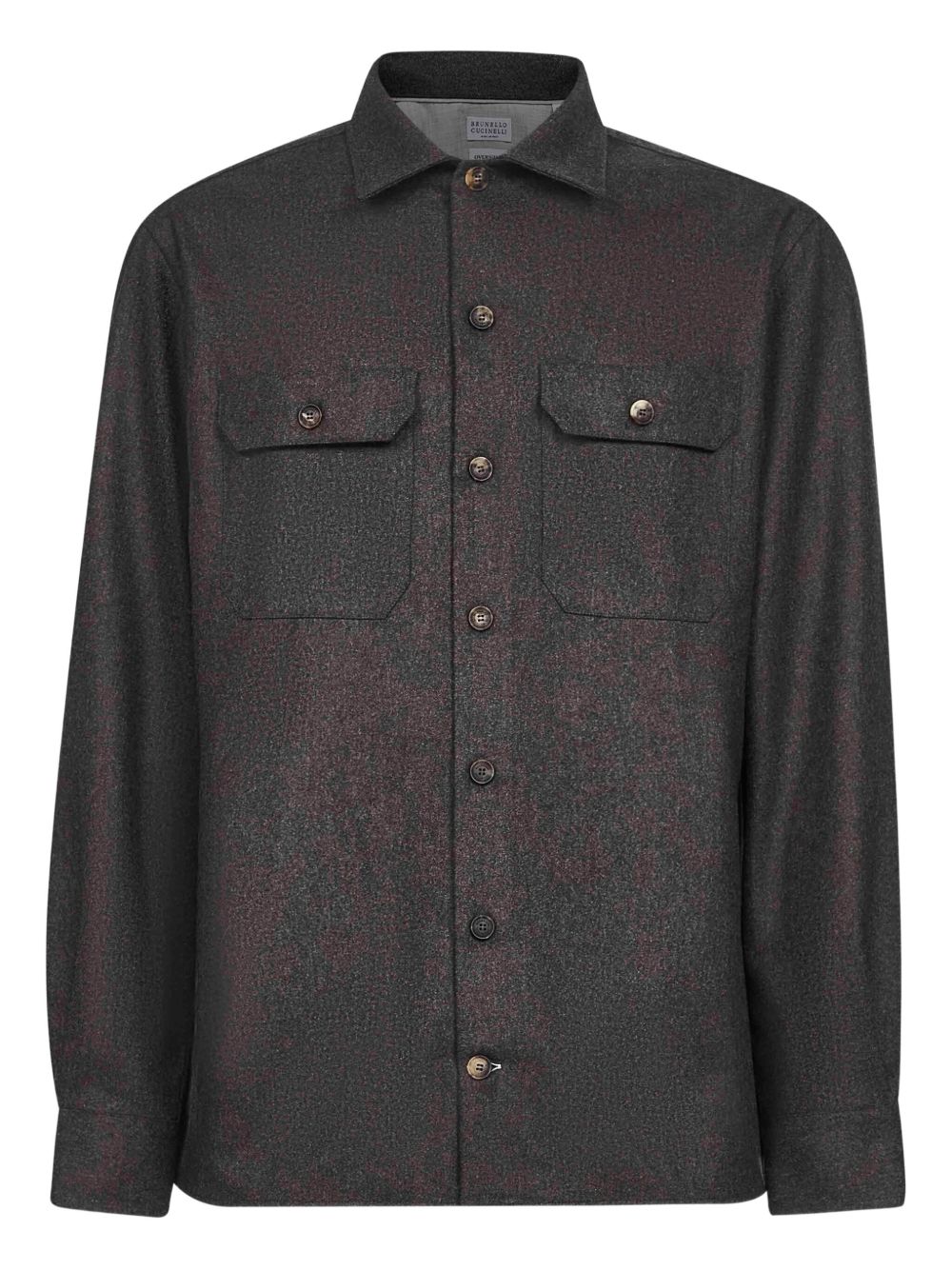 Brunello Cucinelli Brown Wool Shirt — Refined Comfort