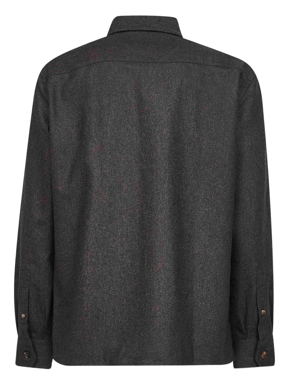 Brunello Cucinelli Brown Wool Shirt — Refined Comfort