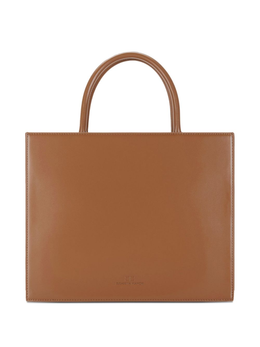 Elisabetta Franchi Brown Leather Handbag