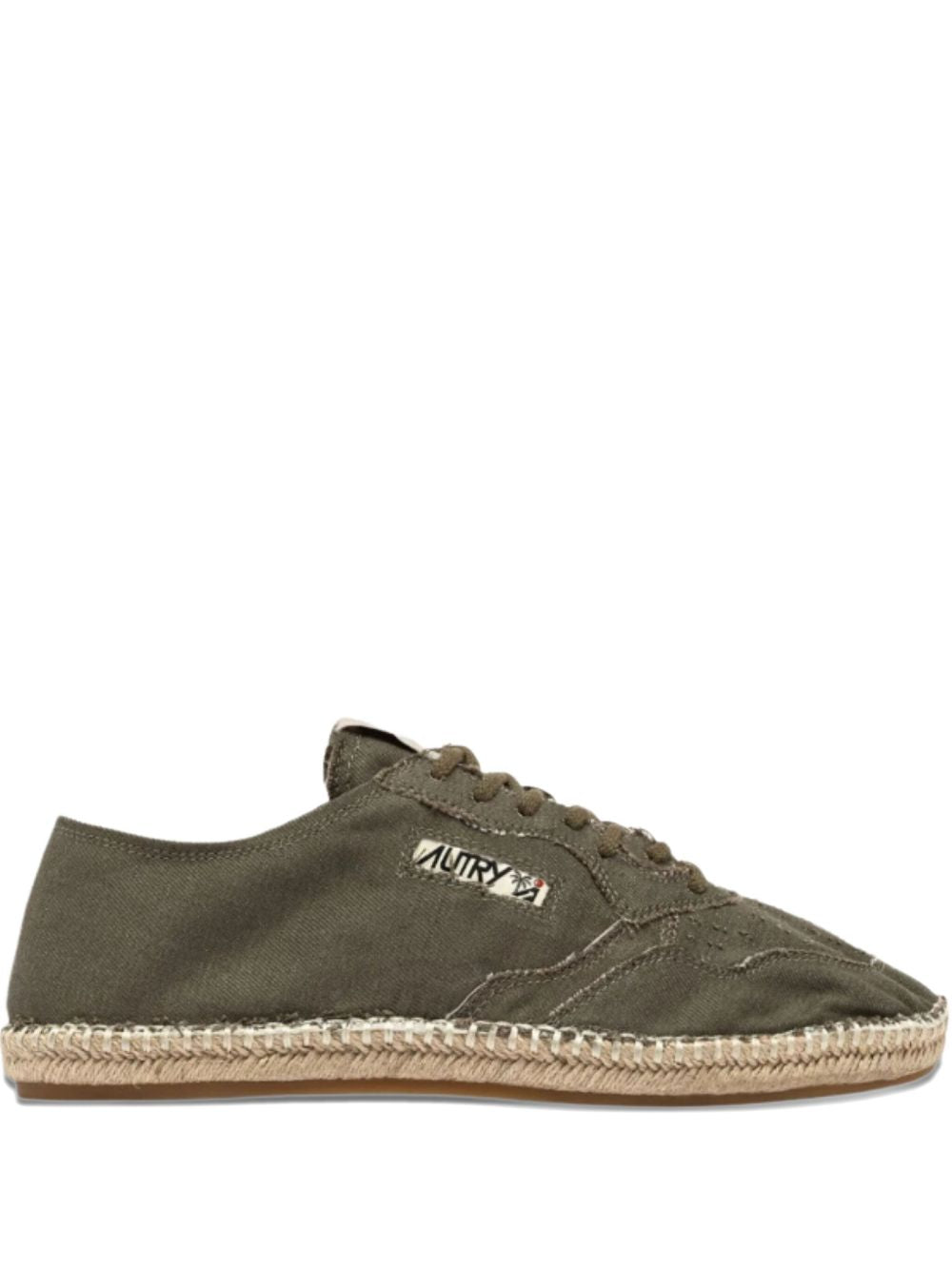 AUTRY Sneakers Green — Canvas Espadrillas for Men