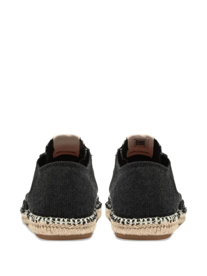 AUTRY Sneakers Black — Espadrilla-Style Canvas Sneakers