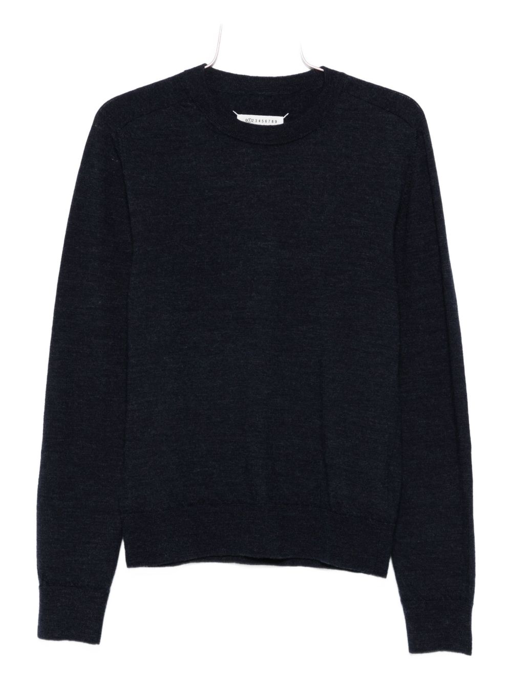 Maison Margiela blue wool sweater — men’s crewneck