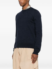 Maison Margiela blue wool sweater — men’s crewneck