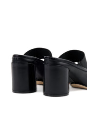Sandalias MM6 Maison Margiela en piel negra