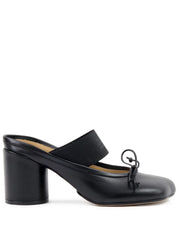 Sandalias MM6 Maison Margiela en piel negra