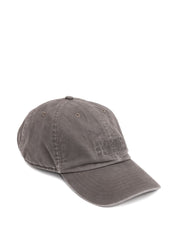 Casquette en coton gris avec logo MM6 Maison Margiela