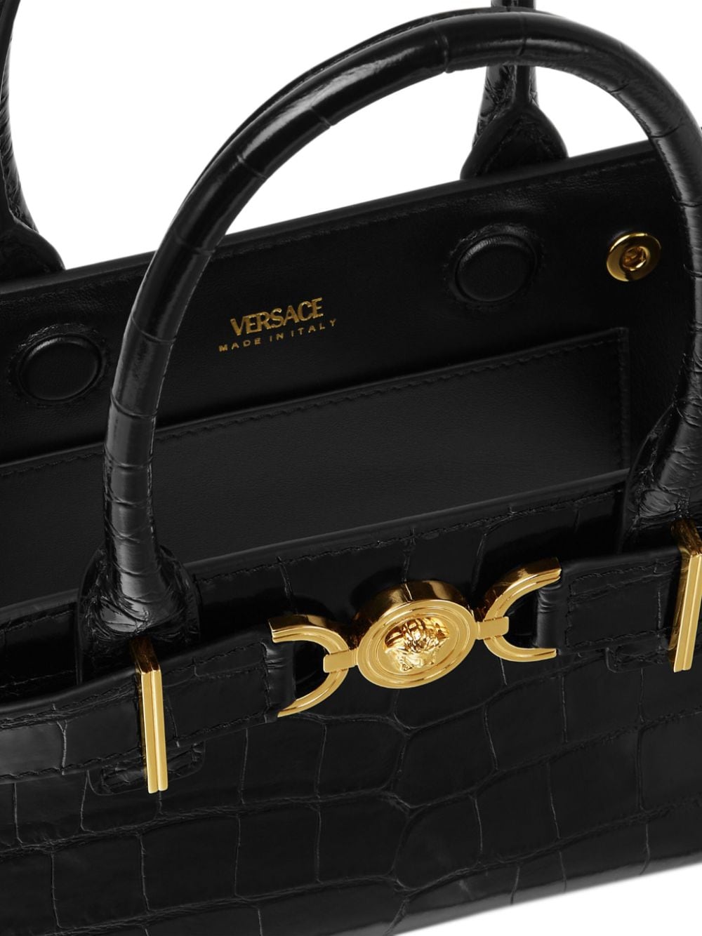 Versace Bags.. Black calf leather tote