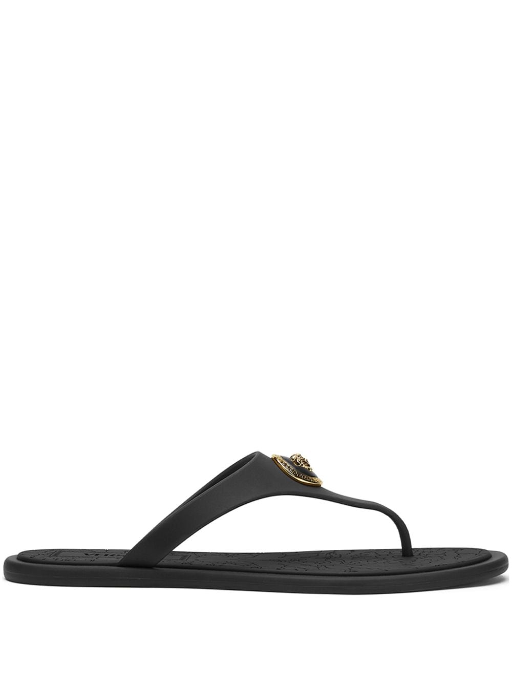 Versace Sandals Black thong style