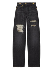 Versace Jeans Black ripped denim