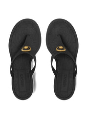 Versace Sandals Black kitten heel