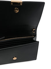 Bolsos Versace.. Bandolera de piel de becerro negra