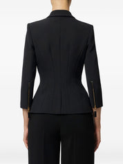 Elisabetta Franchi Black Double‑Breasted Jacket