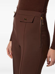 Brown High Waist Trousers — Elisabetta Franchi