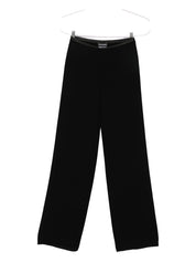 Emporio Armani Black Straight‑Leg Trousers