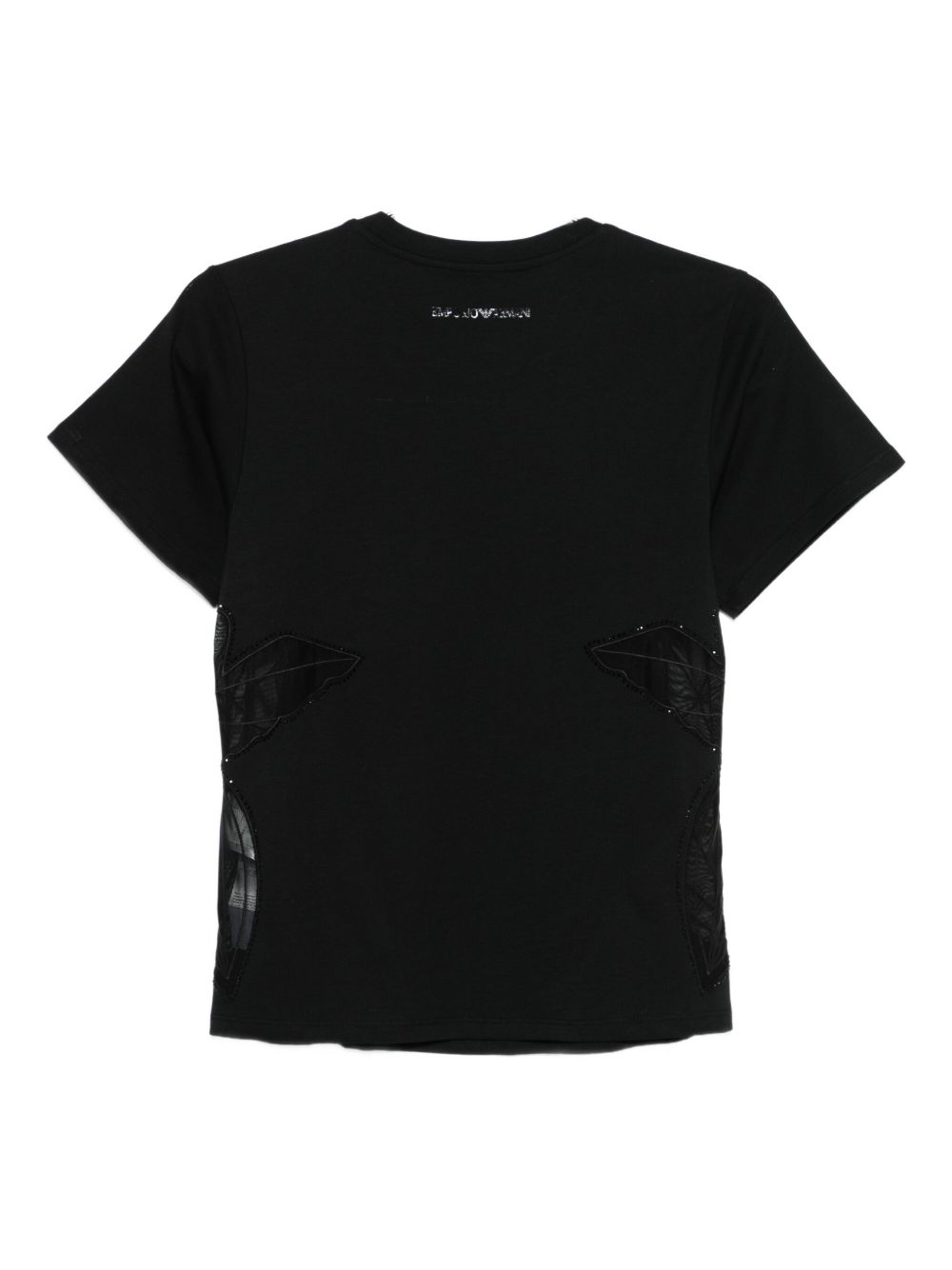 Emporio Armani T-shirts and Polos Black — Refined Cotton Essentials