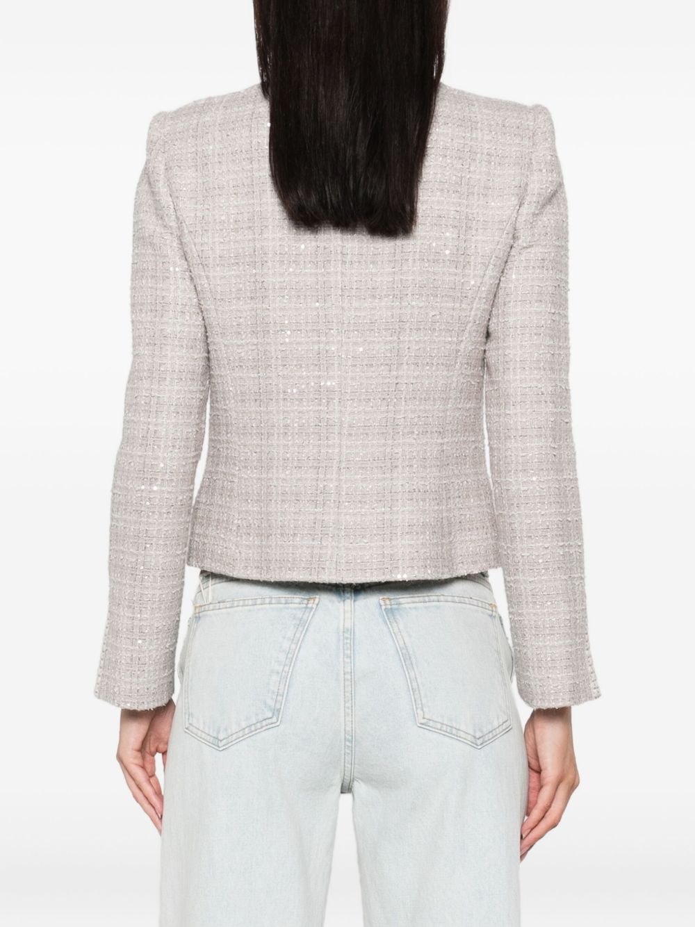 Emporio Armani Grey Jacket — Wool‑Blend Blazer for Women