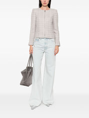 Emporio Armani Grey Jacket — Wool‑Blend Blazer for Women