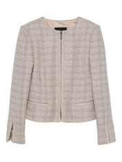 Emporio Armani Grey Jacket — Wool‑Blend Blazer for Women