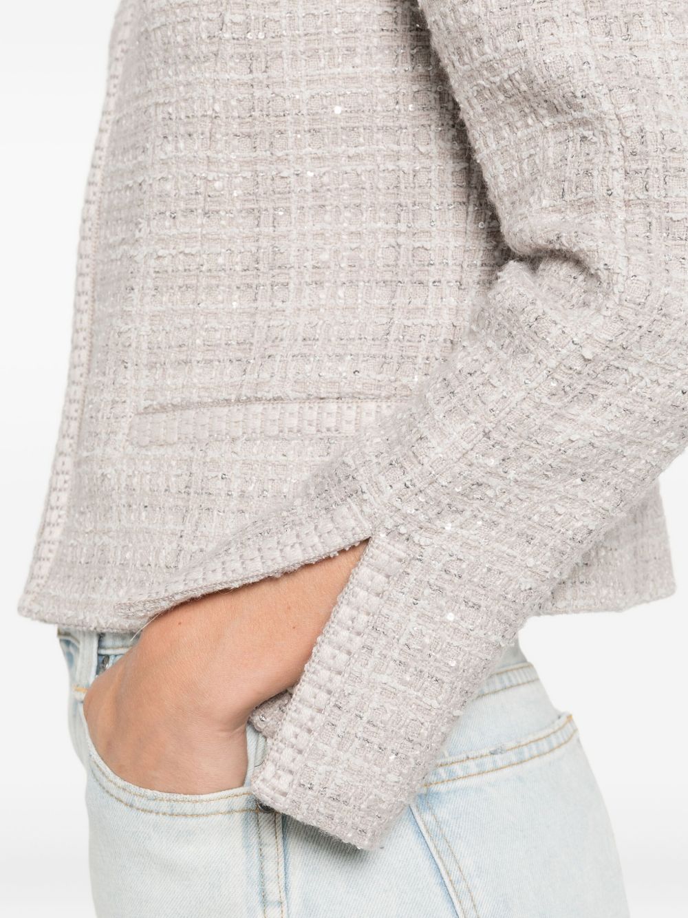 Emporio Armani Grey Jacket — Wool‑Blend Blazer for Women