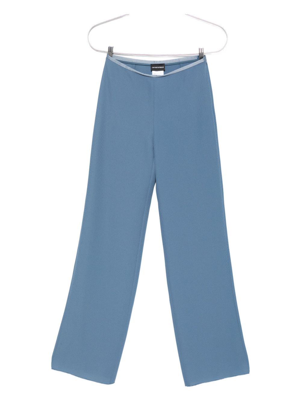 Emporio Armani Blue Straight‑Leg Trousers