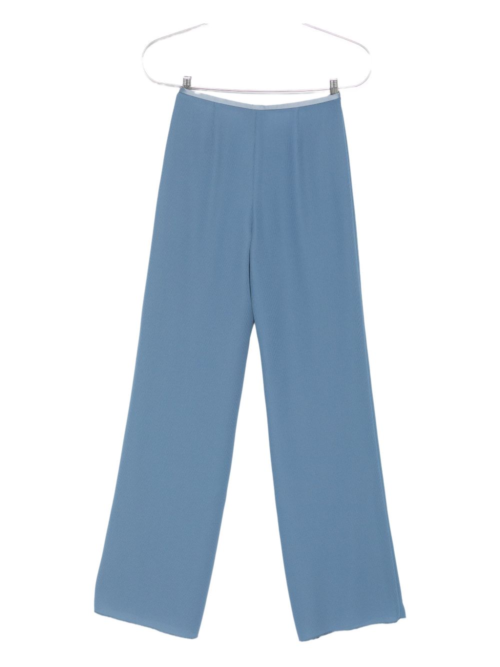 Emporio Armani Blue Straight‑Leg Trousers