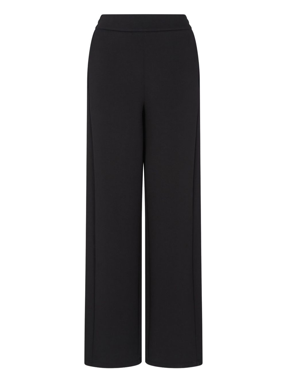 Emporio Armani Black Trousers — High‑Waist Straight Leg