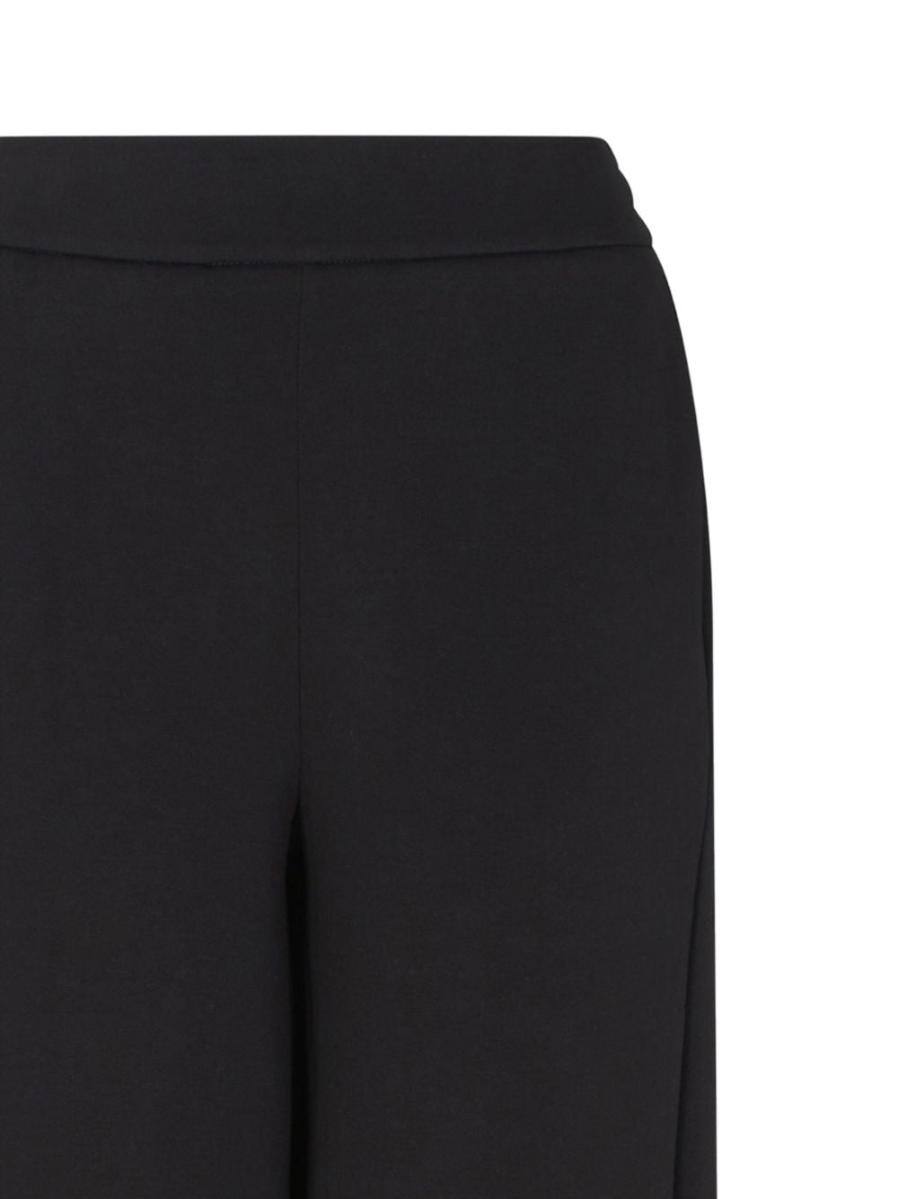 Emporio Armani Black Trousers — High‑Waist Straight Leg