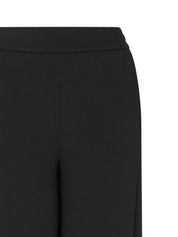 Emporio Armani Black Trousers — High‑Waist Straight Leg