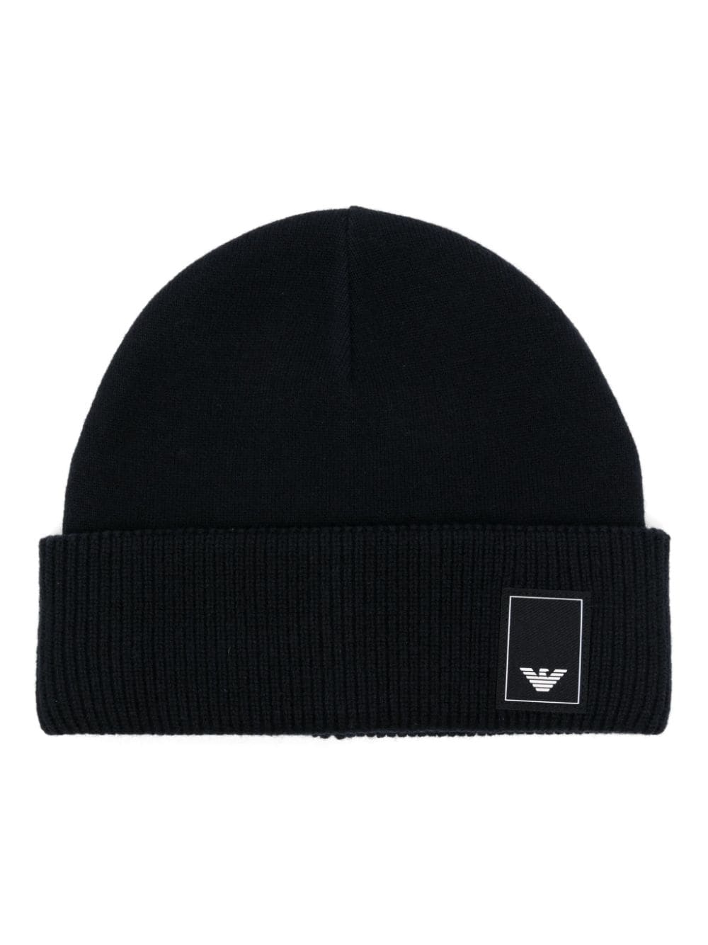Emporio Armani Blue Wool Beanie — Luxury Knit Hat
