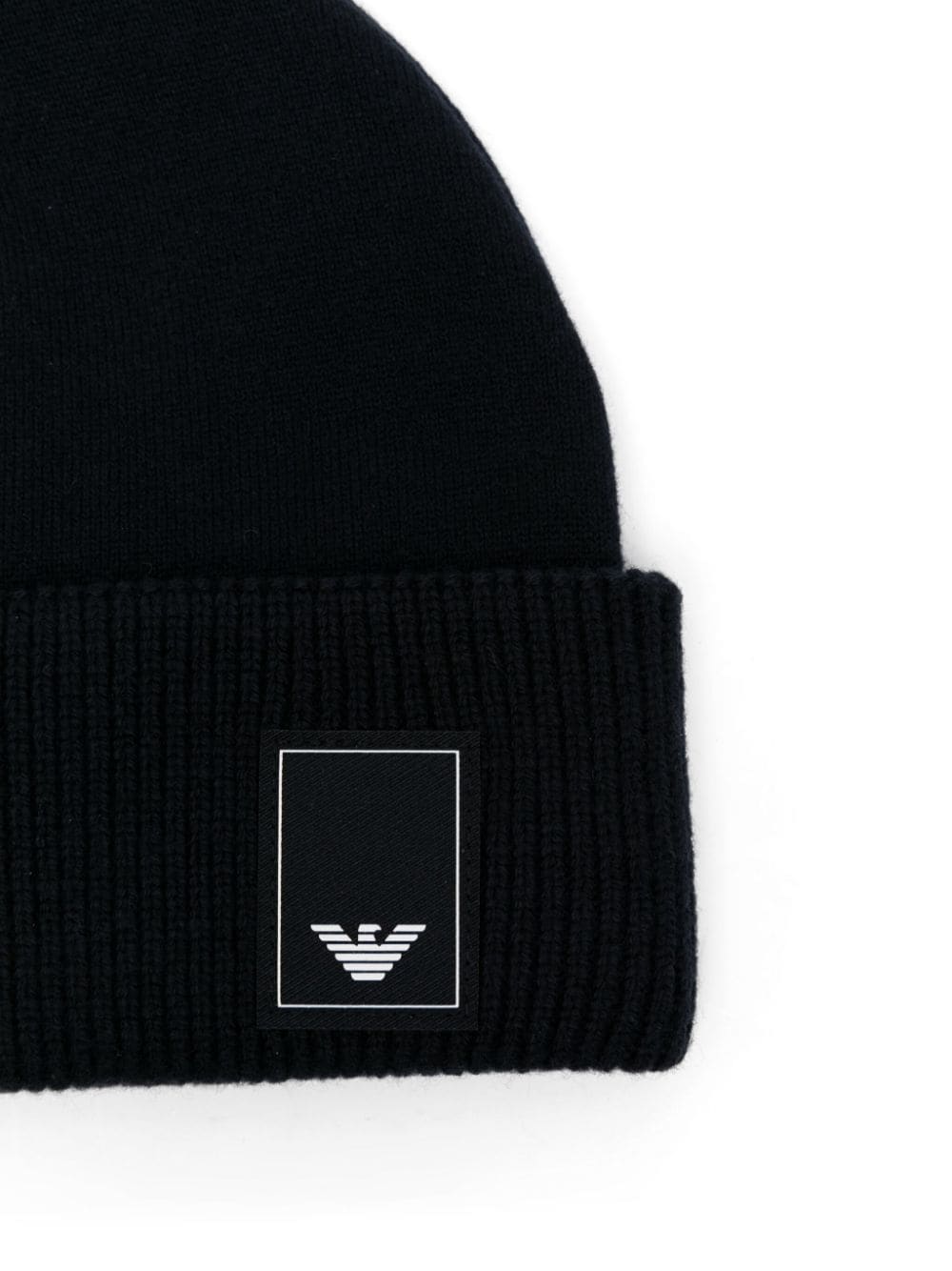 Emporio Armani Blue Wool Beanie — Luxury Knit Hat