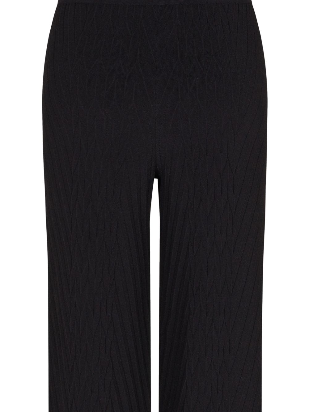 Emporio Armani Capsule Trousers Black — High‑Waist Wide Leg