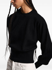 Emporio Armani Capsule Sweater — Black Balloon Sleeve