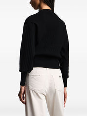 Emporio Armani Capsule Sweater — Black Balloon Sleeve