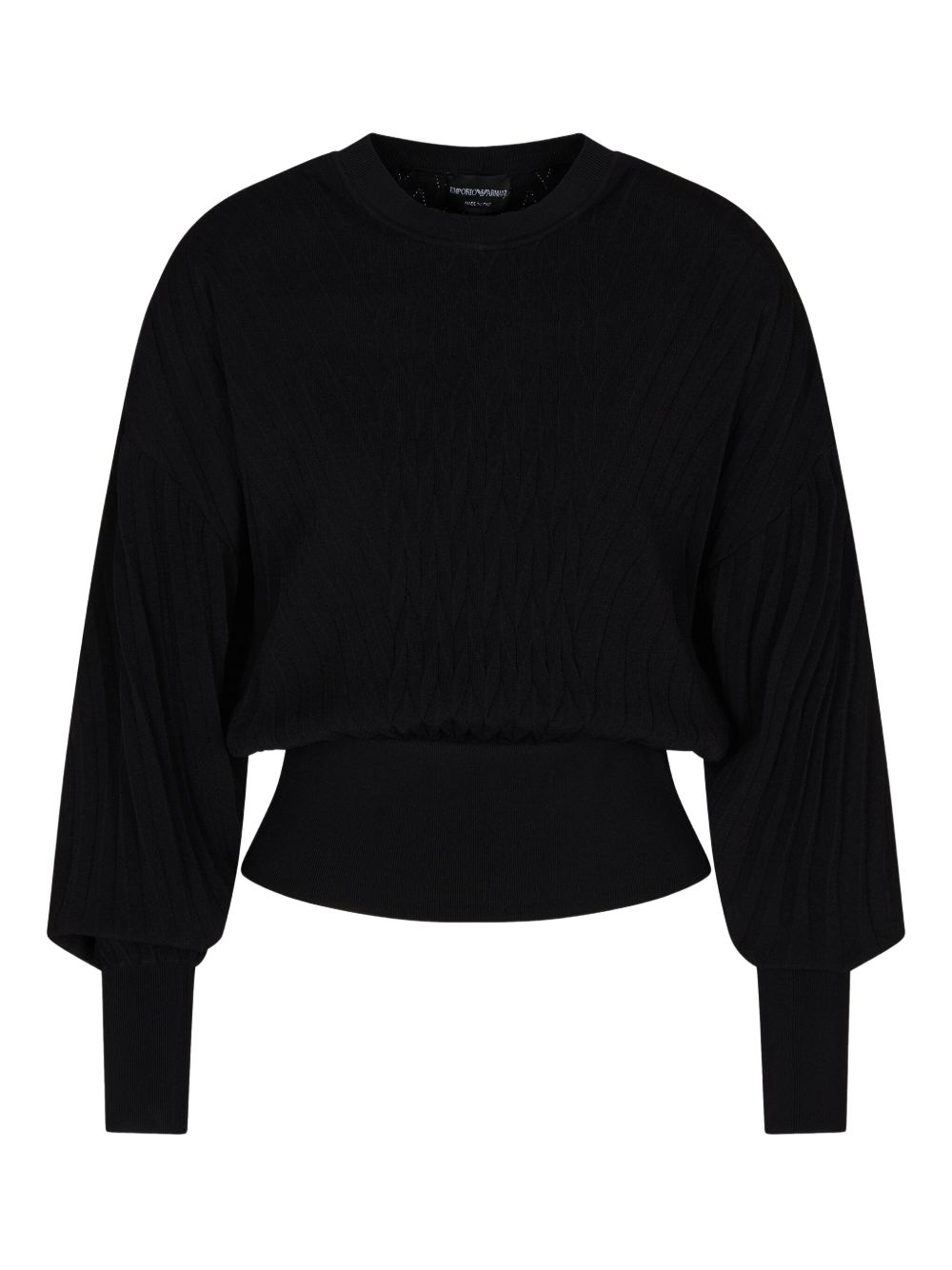 Emporio Armani Capsule Sweater — Black Balloon Sleeve