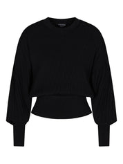 Emporio Armani Capsule Sweater — Black Balloon Sleeve