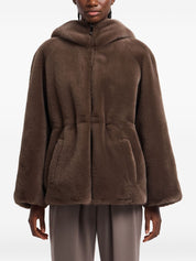 Emporio Armani Dove Grey Quilted Hooded Jacket