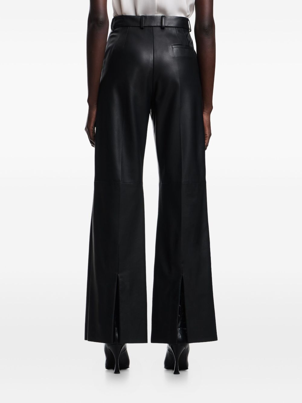 Emporio Armani 032C Trousers Black leather