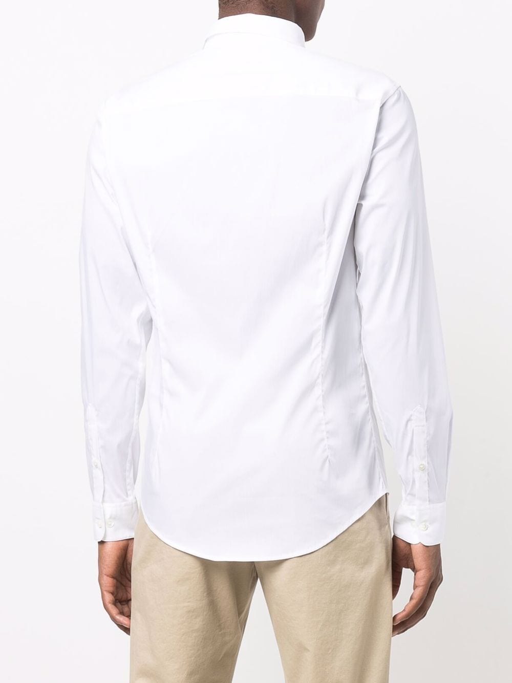 Emporio Armani White Shirt — Cotton Logo Classic