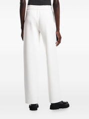 Emporio Armani Trousers Ivory — Straight‑Leg Luxury