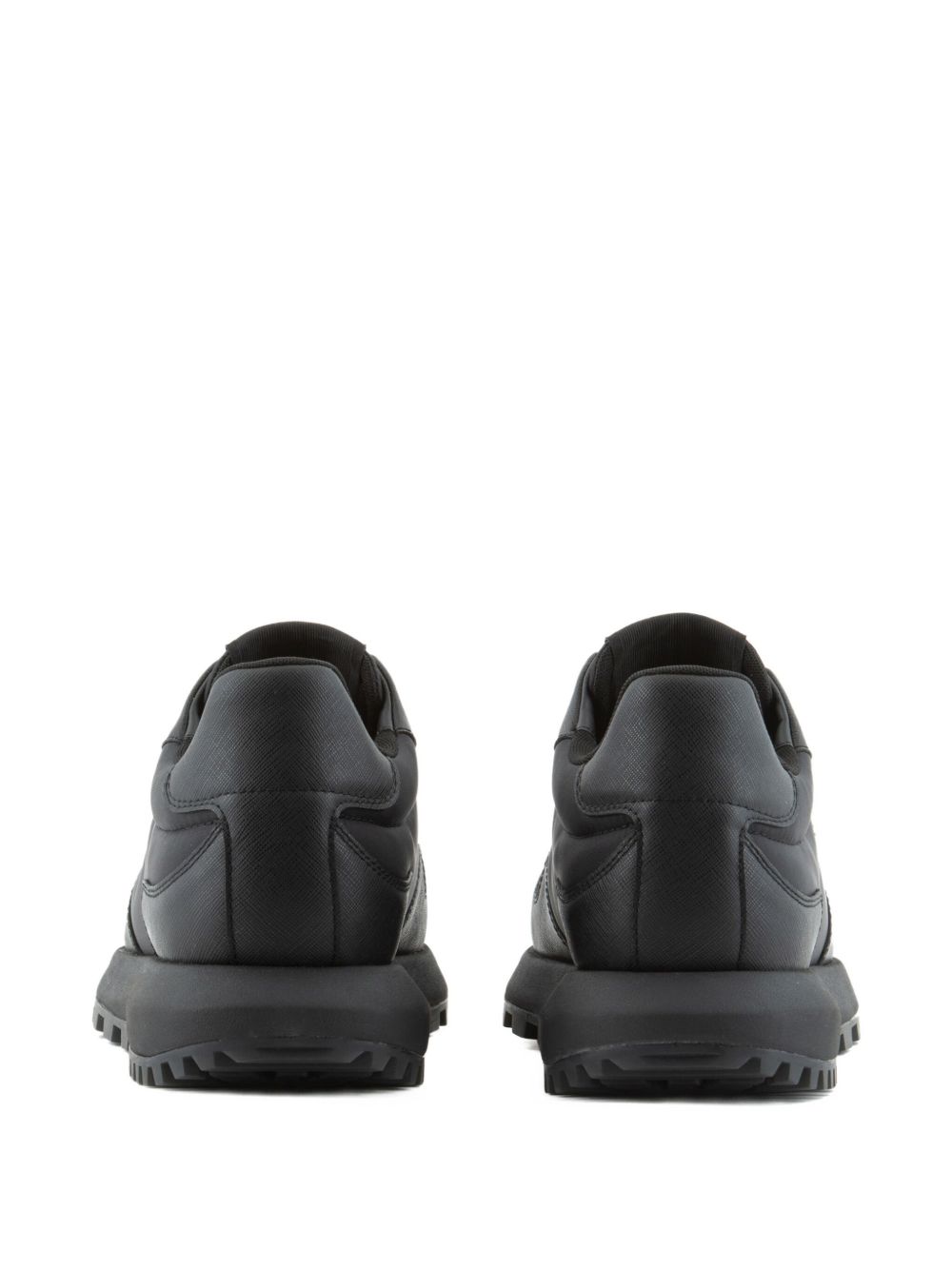 EMPORIO ARMANI EXCLUSIVE Sneakers — Black Leather Elegance