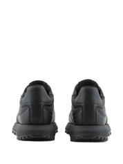 EMPORIO ARMANI EXCLUSIVE Sneakers — Black Leather Elegance